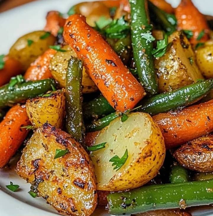 Garlic herb roasted Irish potatoes meal